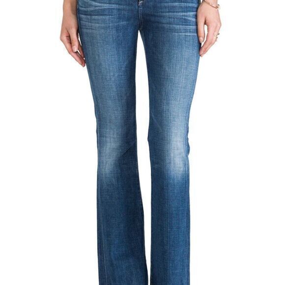 Citizens of Humanity Dita‎ Petite Bootcut Jeans Whiskering Fading Blue Size 27 - Picture 1 of 11